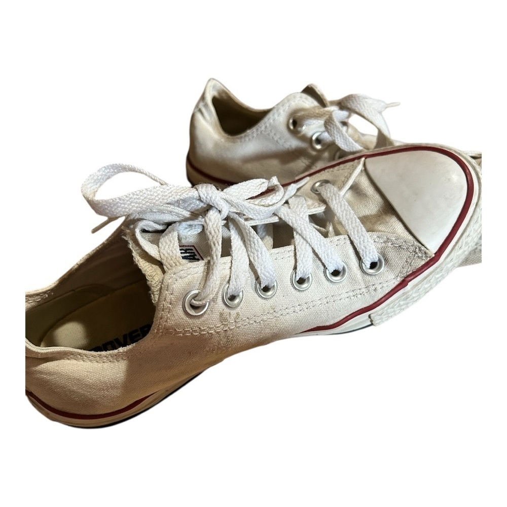 Converse All Star White and Red Sneakers size 5 - Picture 3 of 6